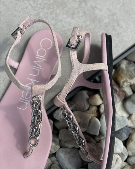 Sandále dámské Calvin Klein SILVA KID růžové